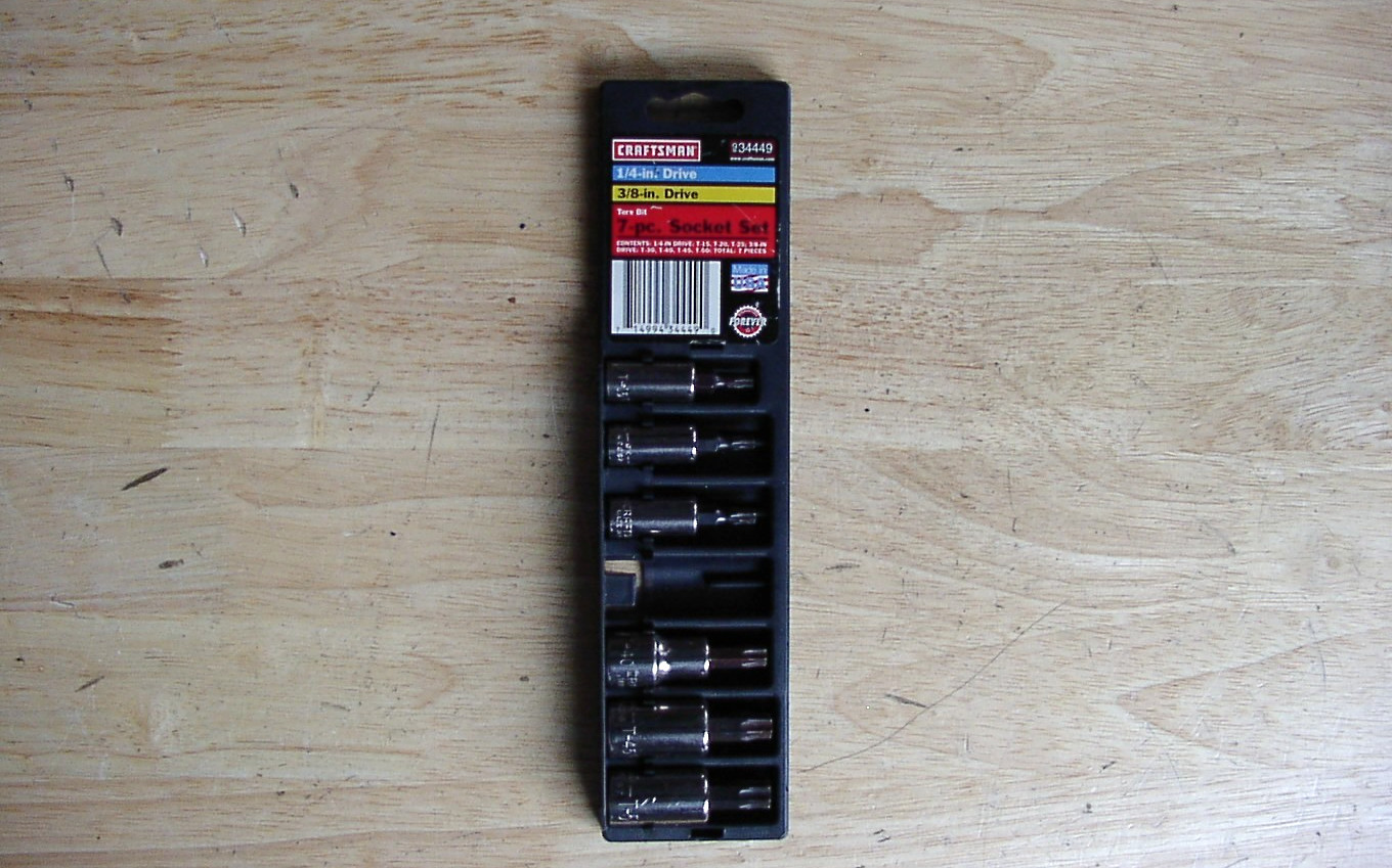 Craftsman 934449 Torx Bit Socket Set 6pc 1/4″ -3/8″ Drive T15-T50 GK ,USA,READ!