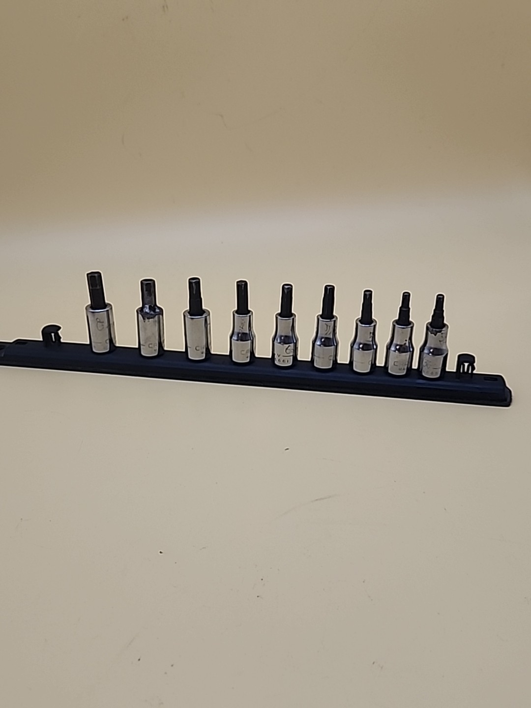 CRAFTSMAN Tools Hex Bit Socket Set, 3/8″ Drive SAE 9pc USA
