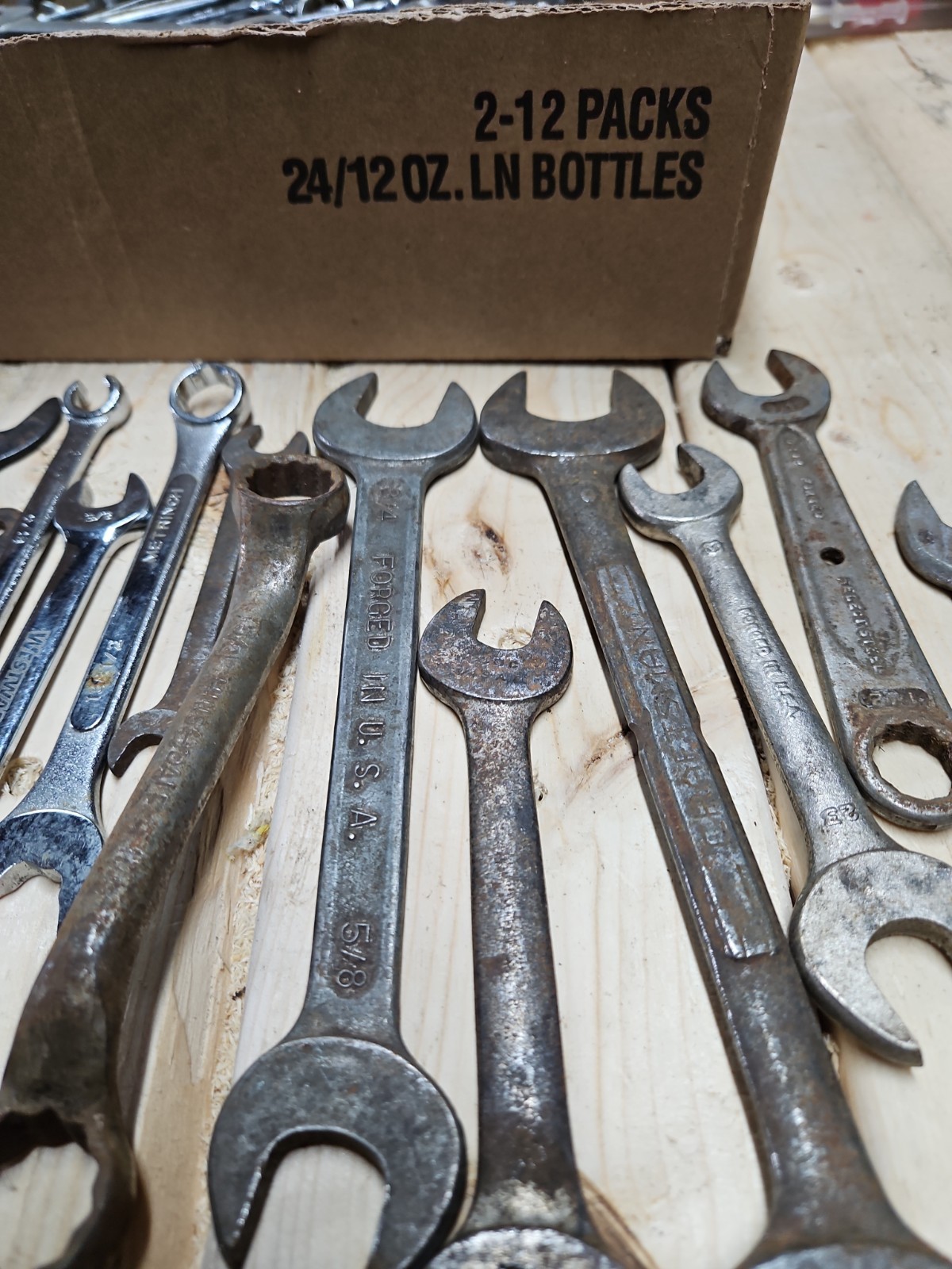 21 Piece Wrench Lot. Various Sizes, Types, And Manufacturers