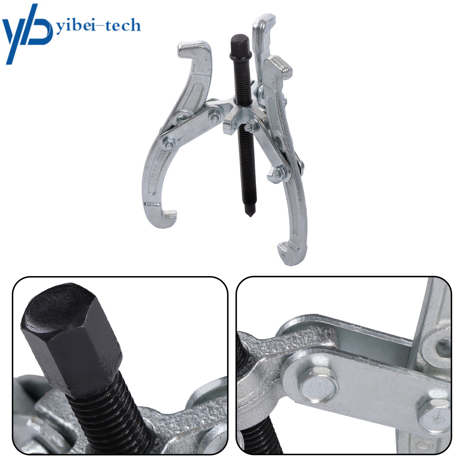 4Pcs Gear Puller 3 Jaw Set 3″ 4″ 6″ 8″ Gear Pulley Bearing Puller Auto Mechanic