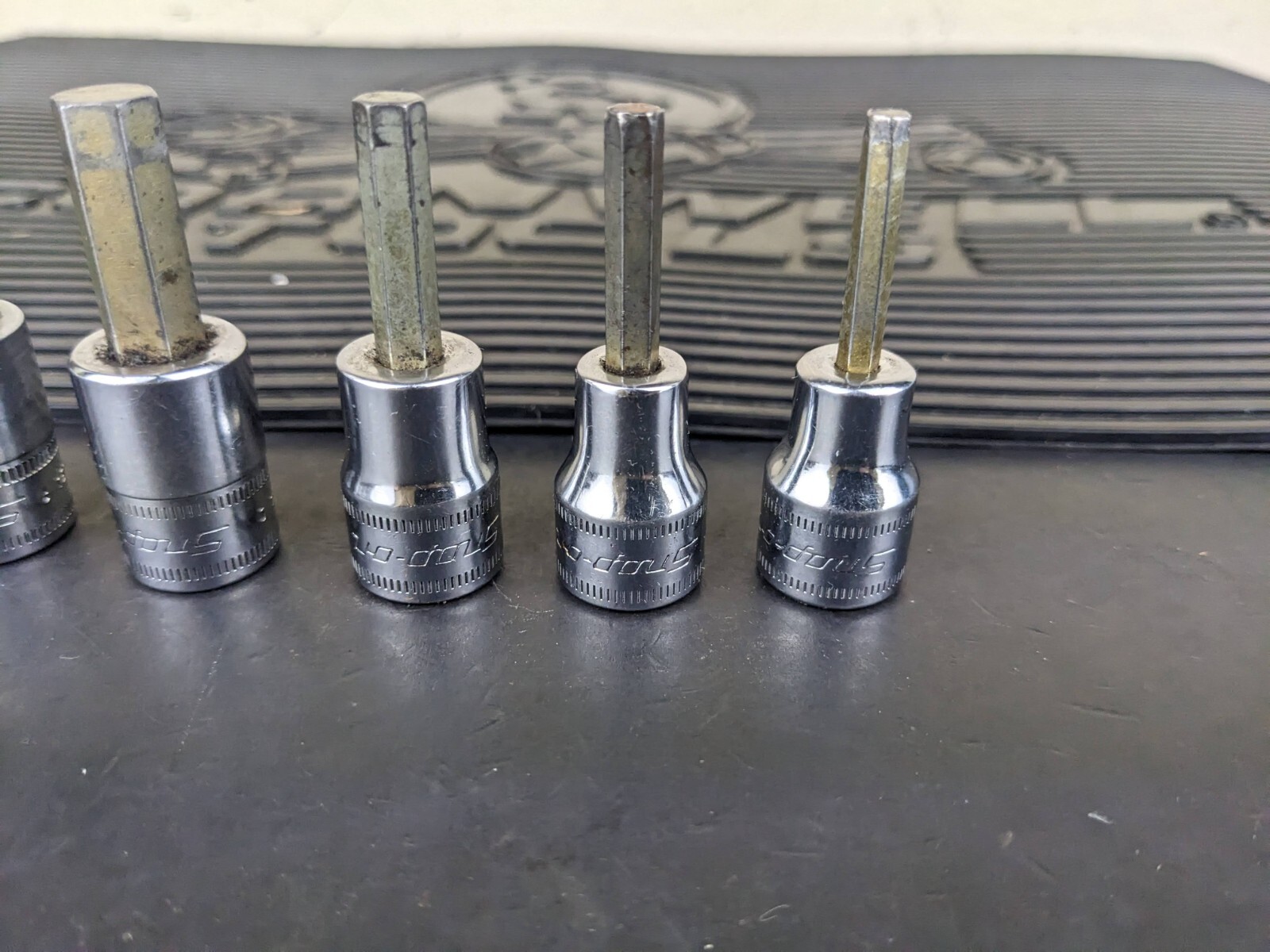 #ba752 Snap On 3/8″ Drive Metric Hex Bit Socket Set – 4-6, 9, 10mm 207EFAMY
