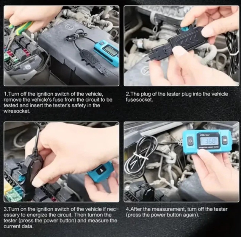 Automotive Circuit Fault Probe Tester,Portable High-Precision 20A 48V Car Tester