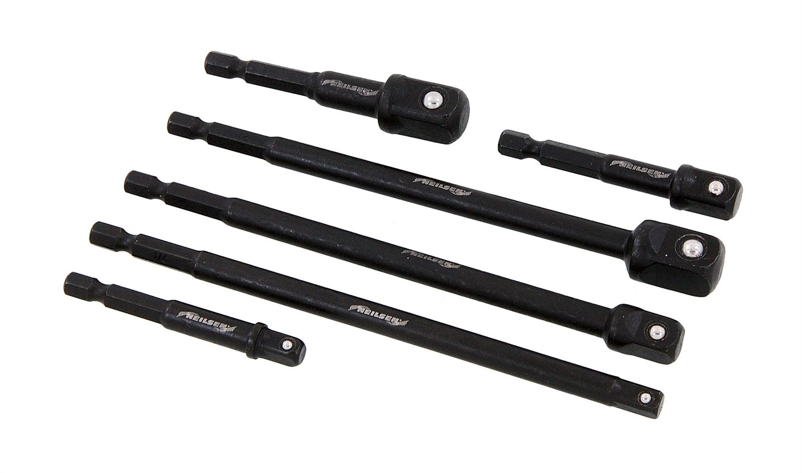 Impact Socket Adapter Set 6pc 1/4, 3/8 & 1/2� Drive