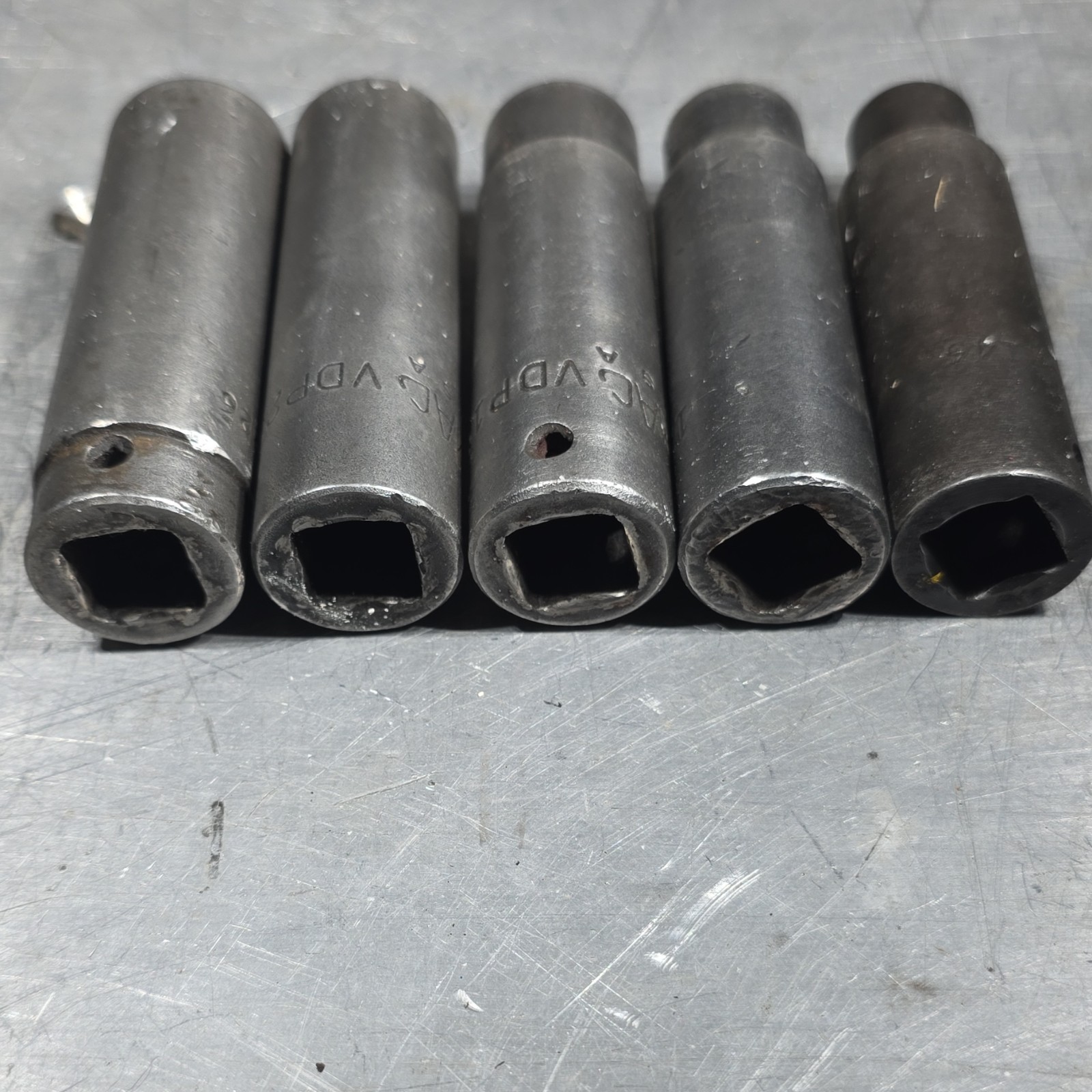 MAC 1/2in Drive 6pt Deep Impact Sockets 7/16in, 1/2in, 9/16in, 5/8in, 11/16in