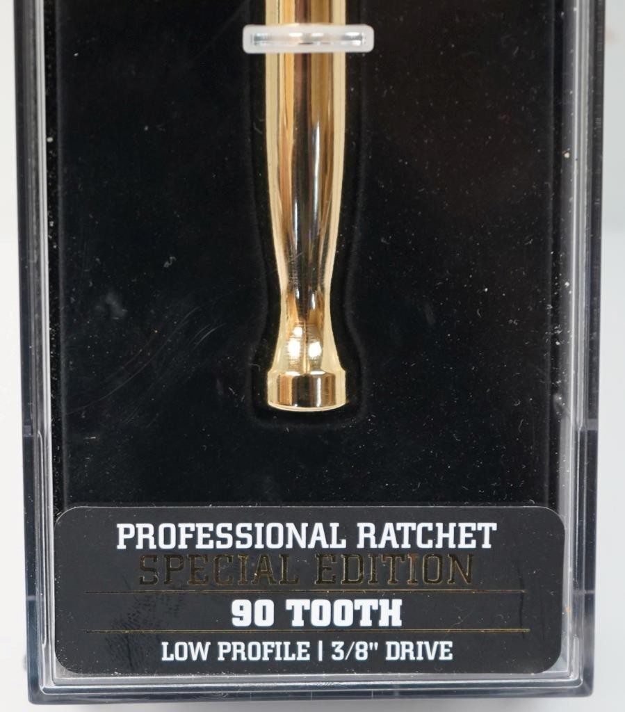 NEW – ICON 56907 Special Edition 3/8″ Low Profile 24K Gold Plated Pro Ratchet