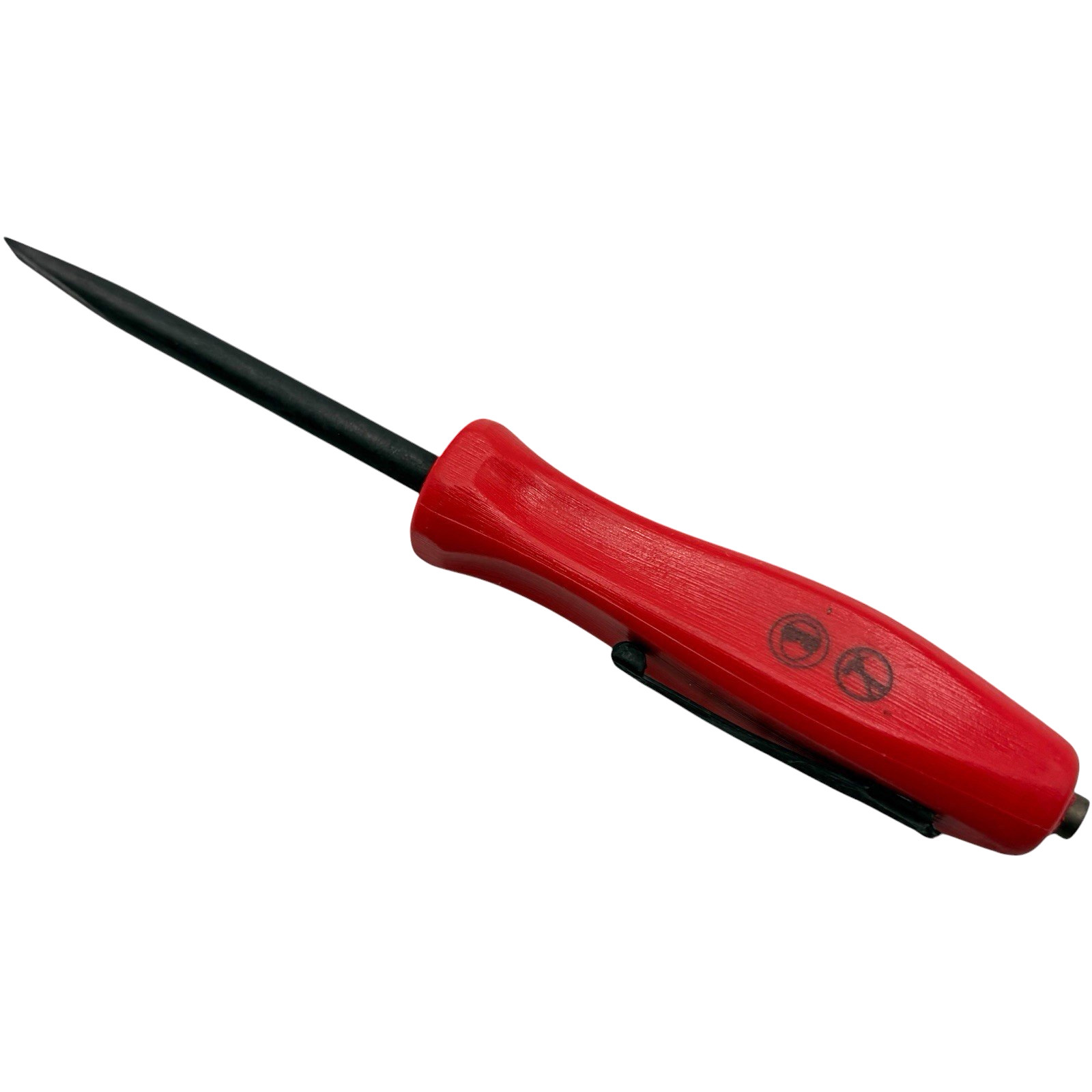 Snap On Tools Mini Magnetic Pocket Pry Bar Red 5 inch Straight Blade