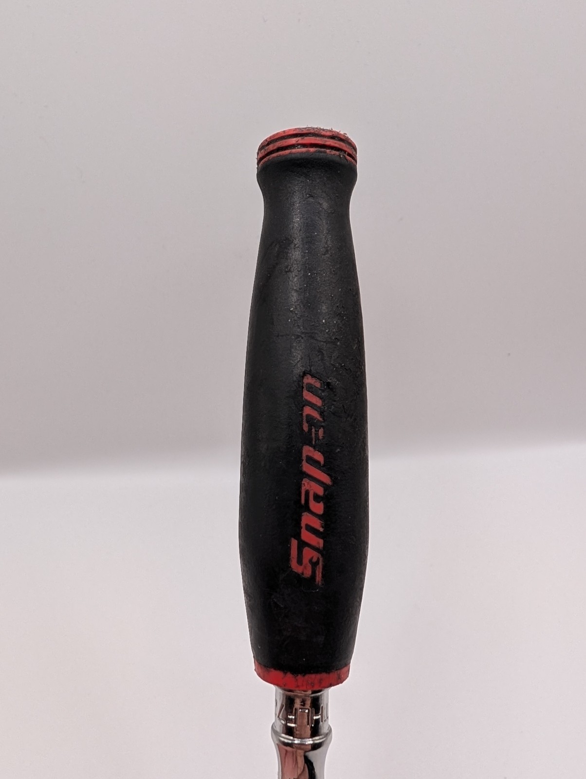 Snap On 1/4″ Ratchet Flex Head THLF72 Soft Grip Red USA USED WITH WEAR