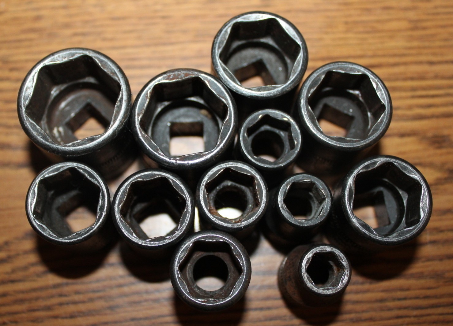 Snap On 6 pt IMFM 3/8″ Dr. 12 pc. Impact Shallow Socket Set 8mm-21mm – NO 10mm