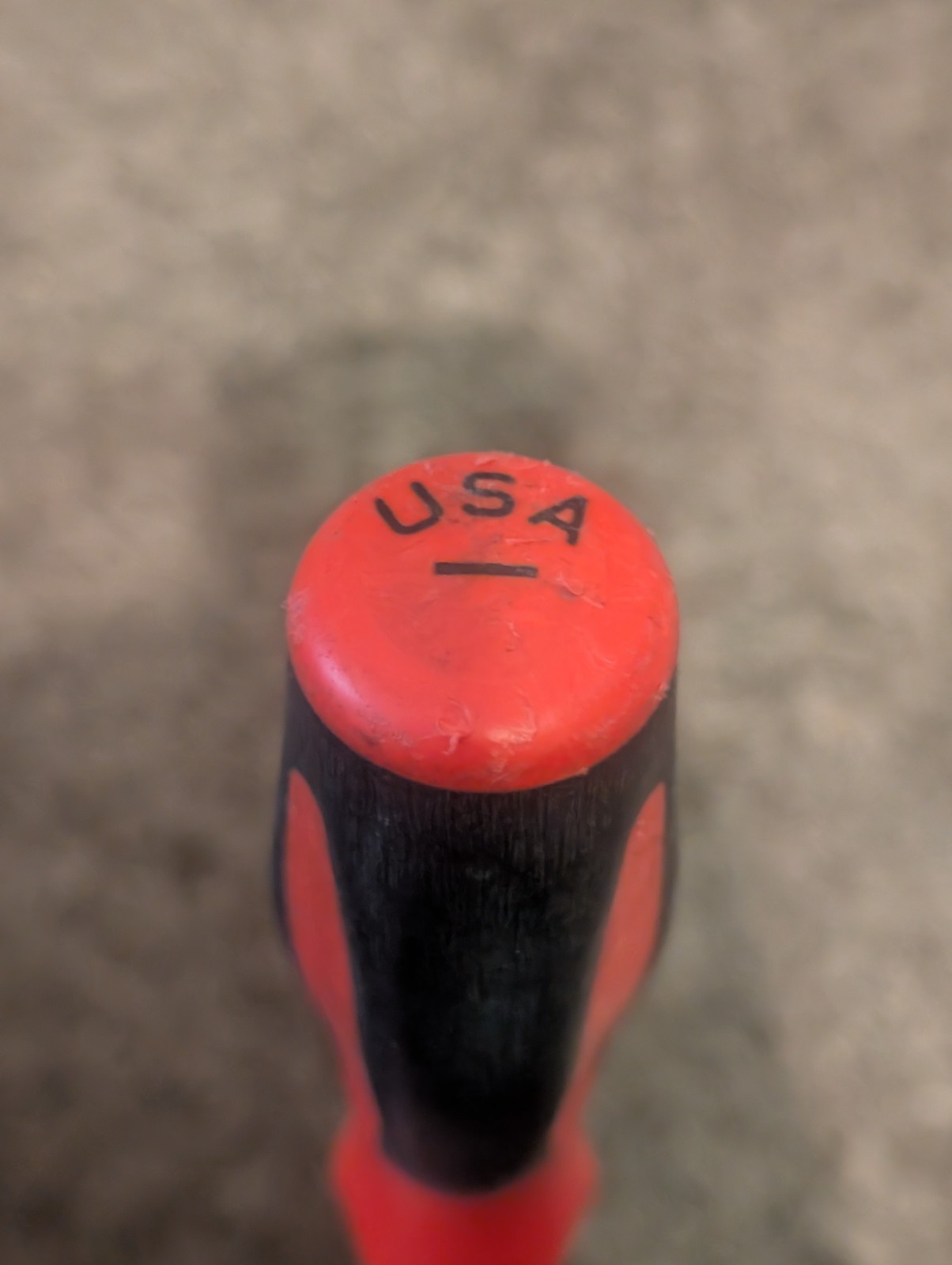Snap On sgd4120b flat tip soft grip cabinet screwdriver 20-3/4” long red
