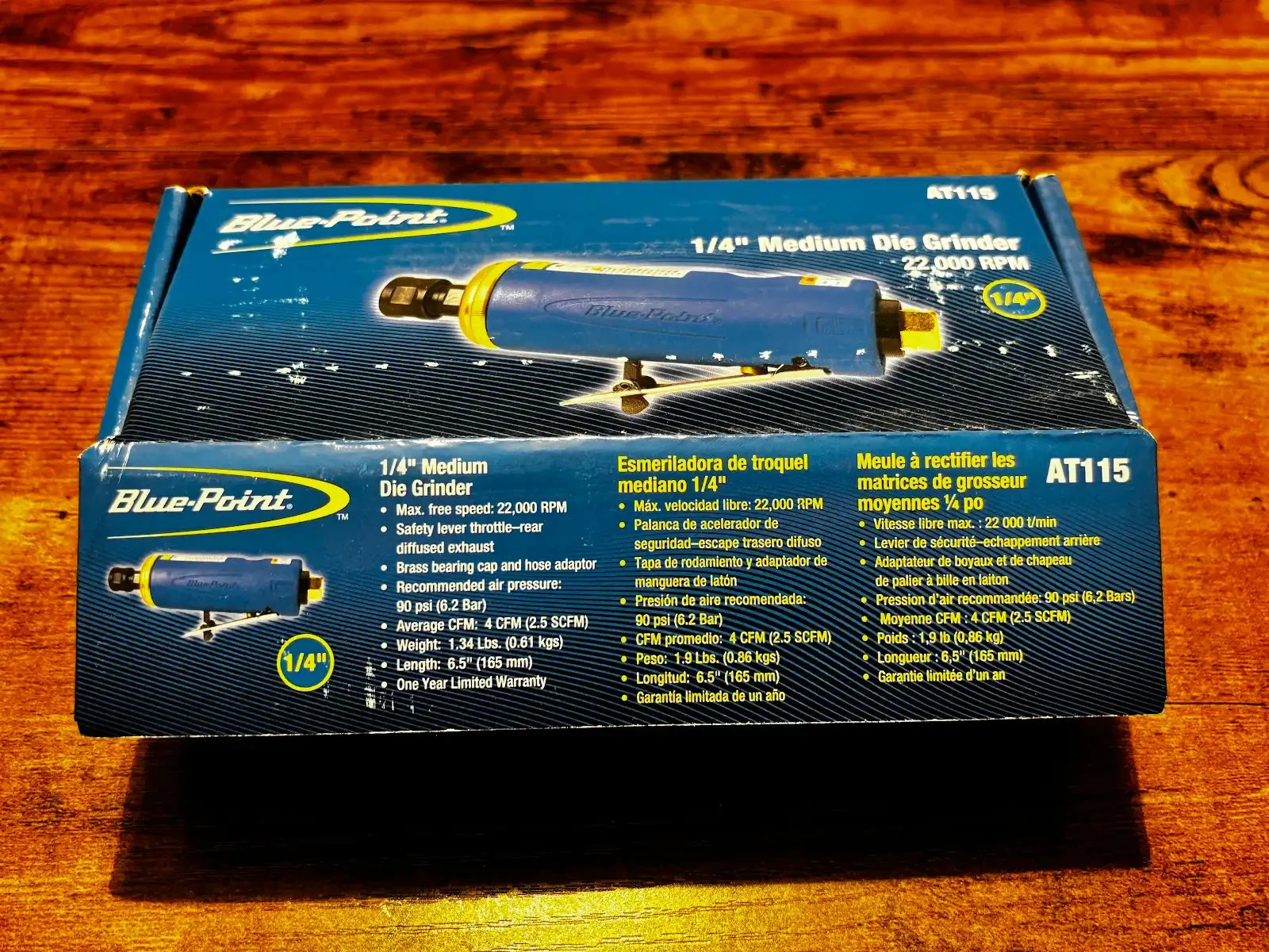 Blue Point AT115 1/4″ Straight Die Grinder 22,000 RPM