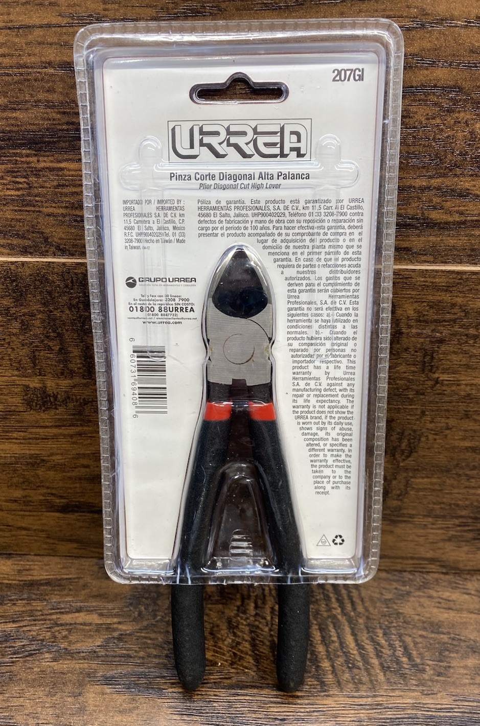 URREA 207GI 7-3/4” High Leverage Diagonal Cutting Pliers Wire Cutters NEW