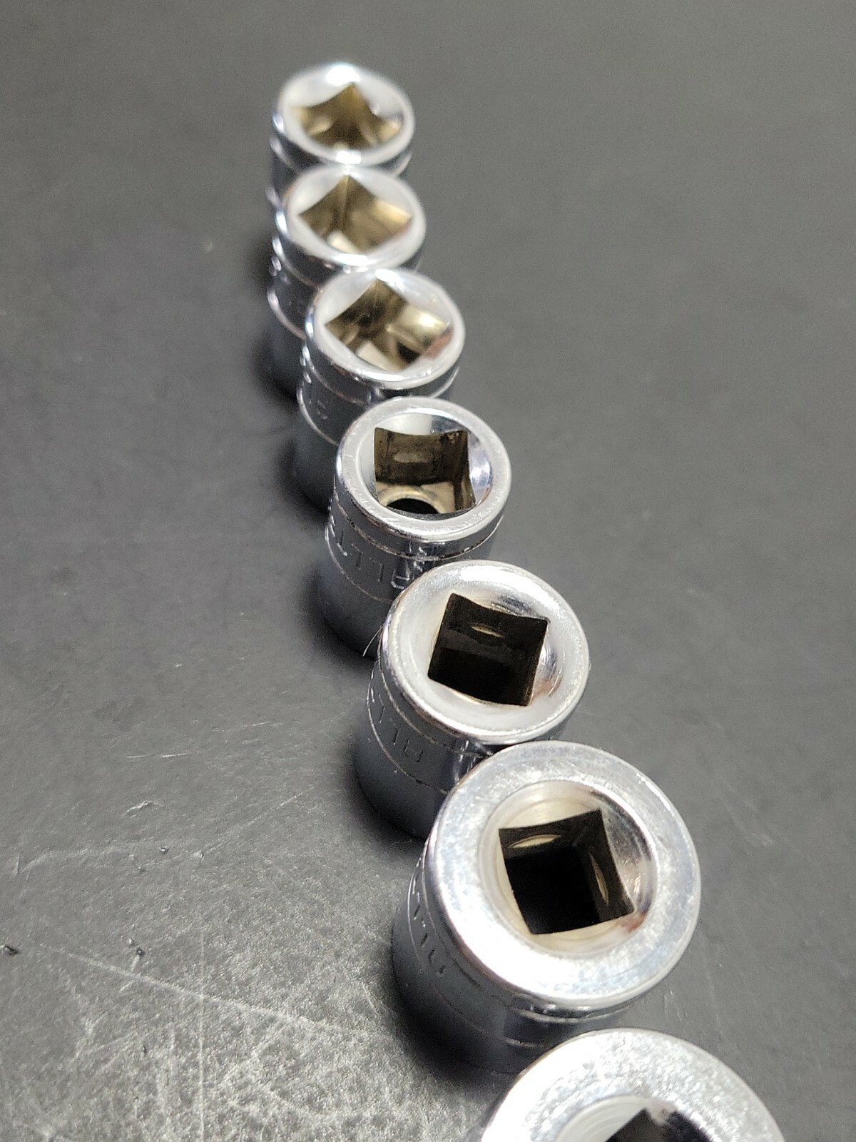 (7) ALLTRADE Shallow Sockets 12mm 13mm 14mm 17mm 19mm Metric 3/8″ Drive 12 Point