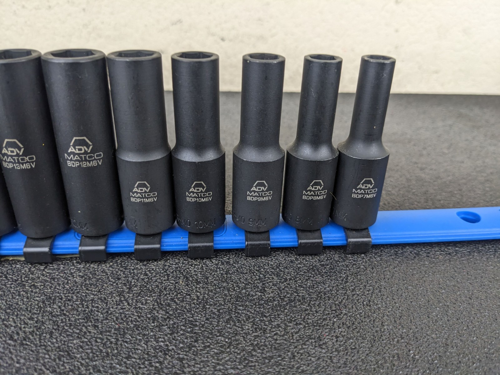 #bp109 Matco Tools NEW 3/8″ DRIVE METRIC 6 Pt DEEP IMPACT SOCKET SET