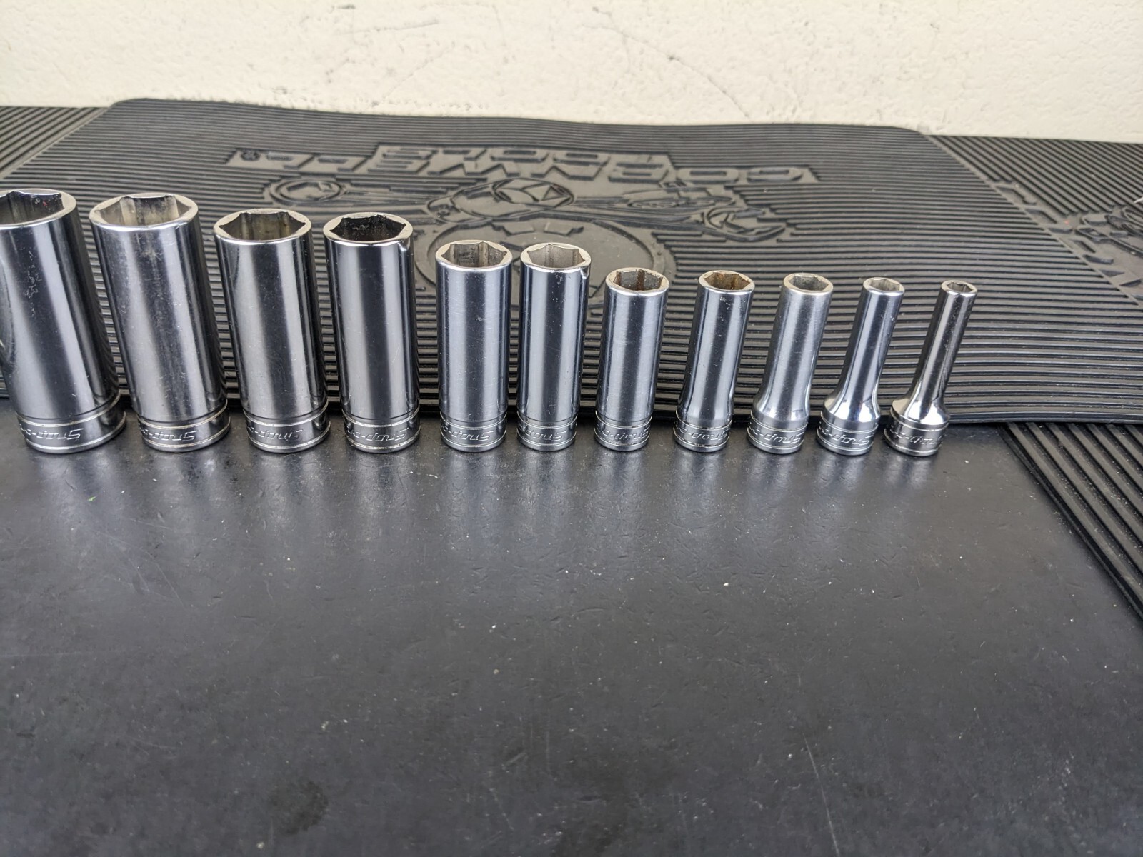 #bg228 Snap on Tools 211SFSY 3/8″ Drive Deep Chrome Socket Set Socket Set