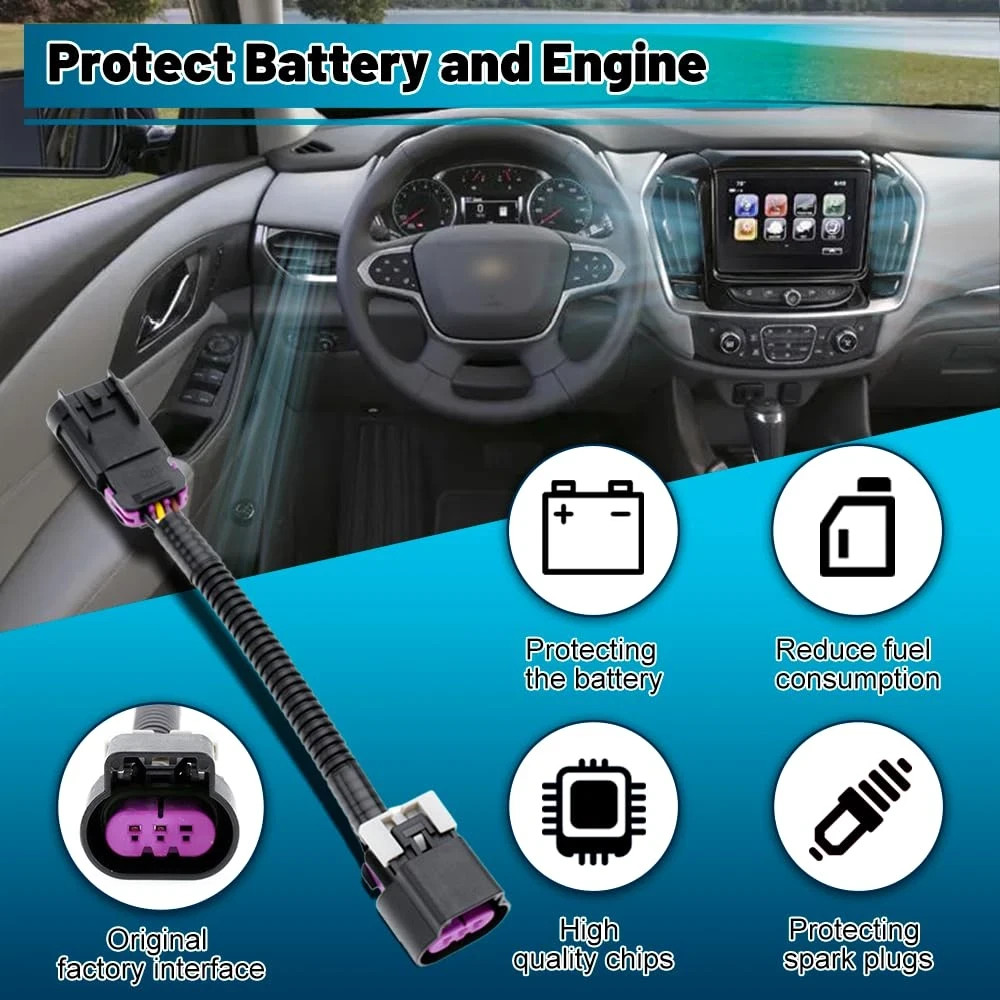 Auto Start Stop Eliminator for 2018 Chevy Traverse/Equinox, 2016-2018 Cruze, 201