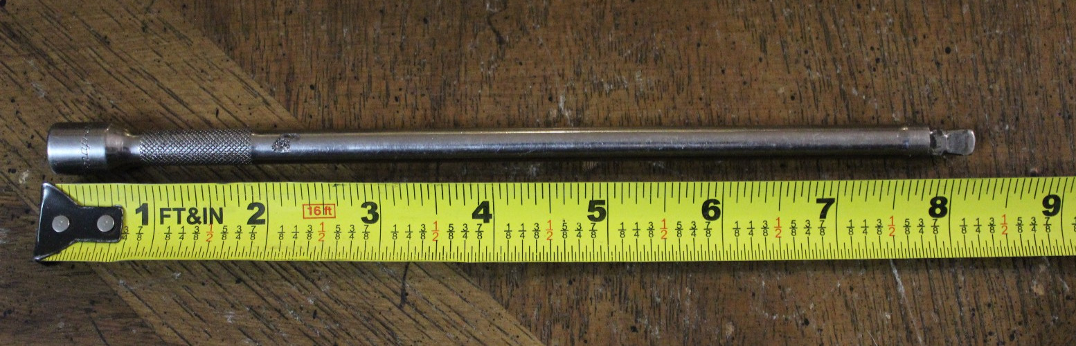 Snap-on Tools TMXWP8 1/4″ Drive 8″ long Chrome Wobble Knurled Socket Extension