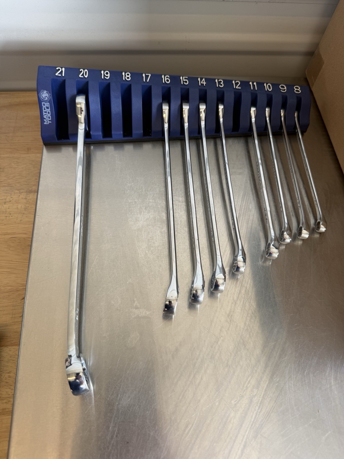 Mac Tools 9 PC Metric Combination Wrench Mixed Set 12 Point USA