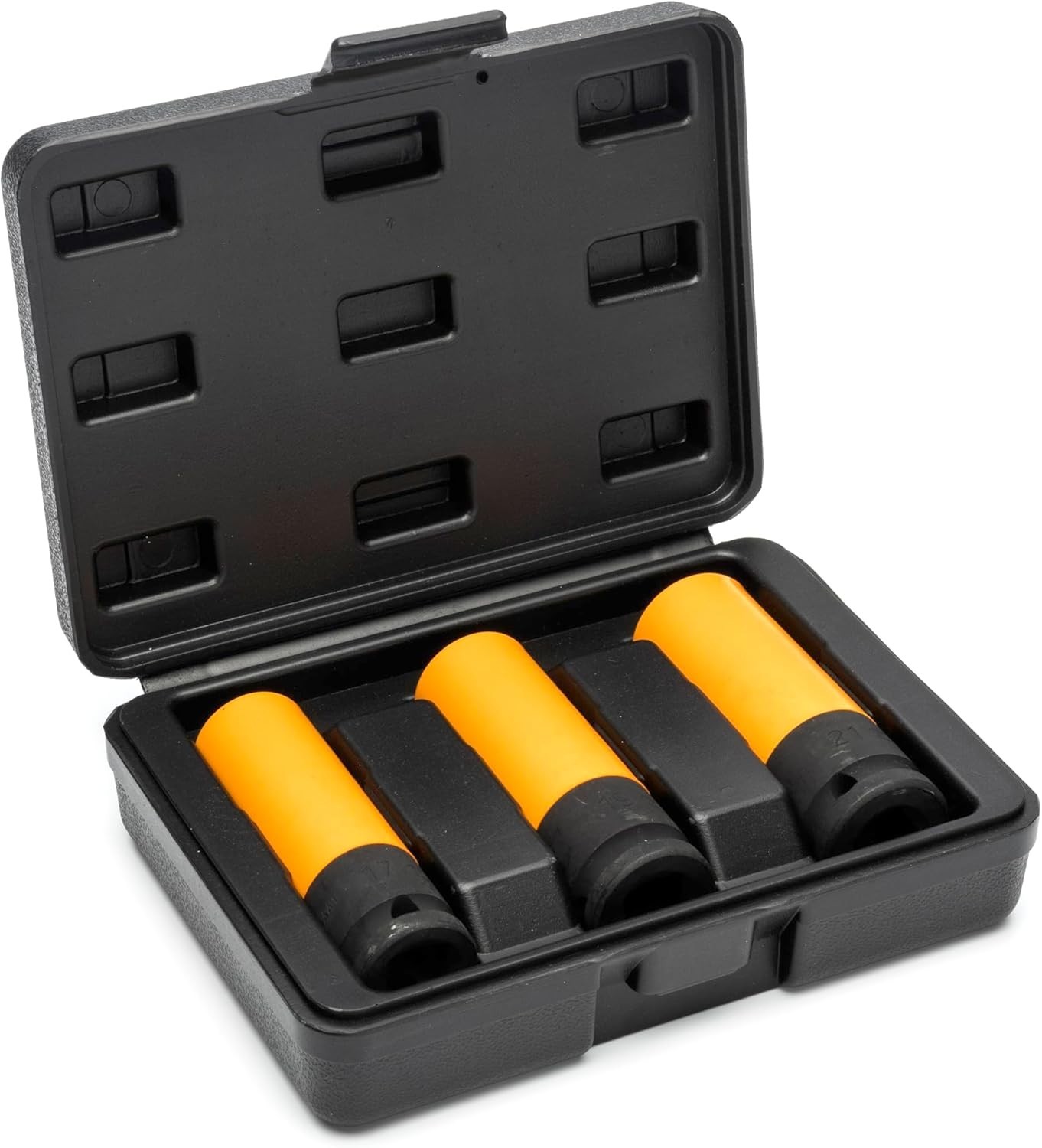 Thin Wall 1/2″ Drive Impact Sockets – 3-Piece Set with Corrosion Resistance