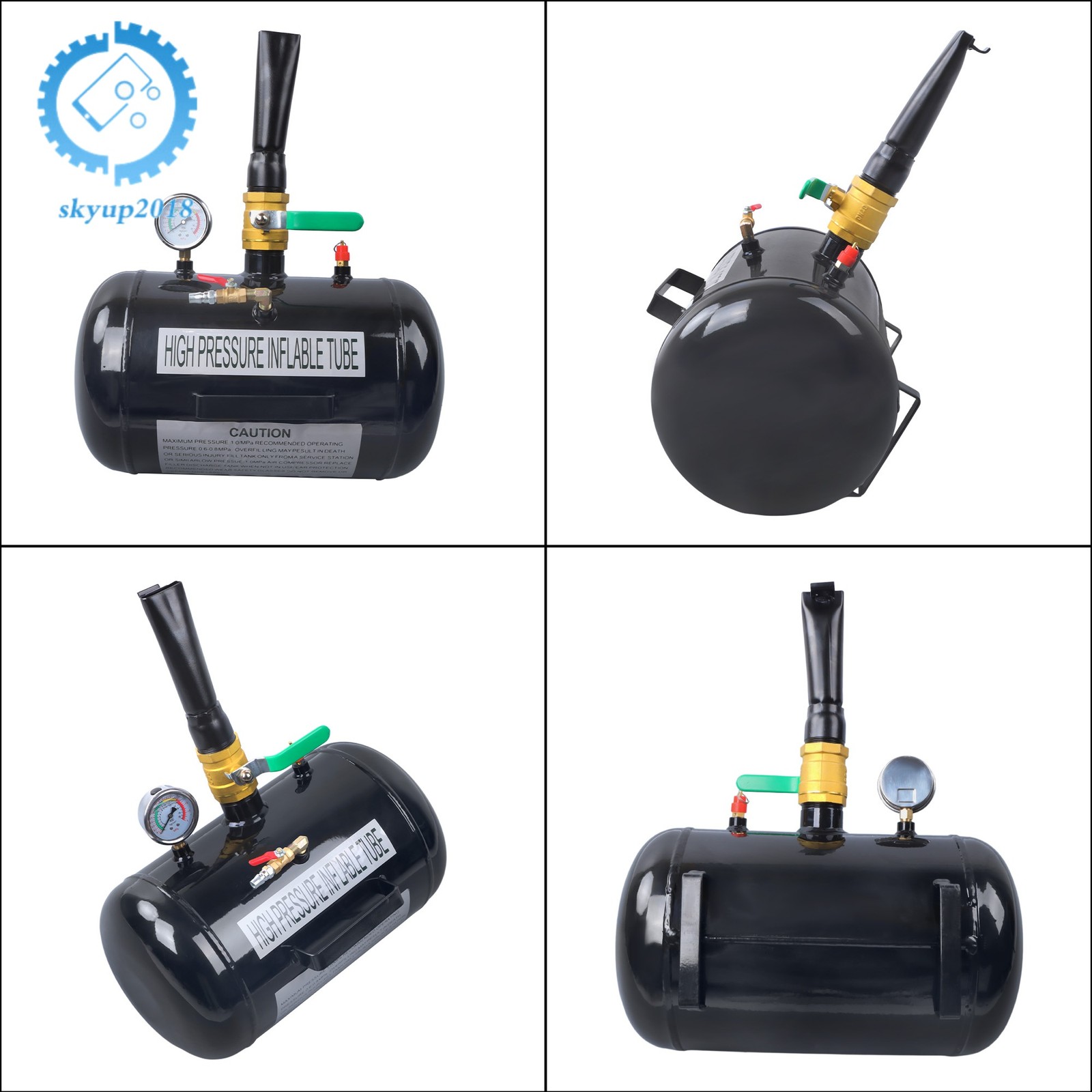 Air Tire Bead Seater 145PSI 5 Gallon Blaster Tool Seating Inflator Truck ATV
