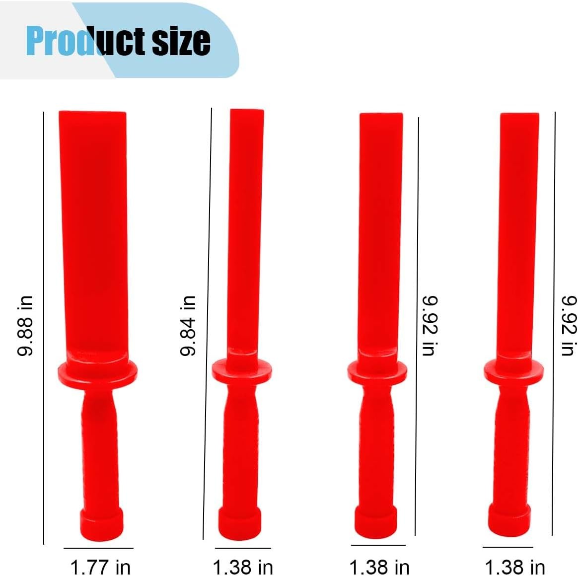 4PCS Plastic Chisel Scraper Set, NonMarring Plastic Scraper Tools, Safe Chise…
