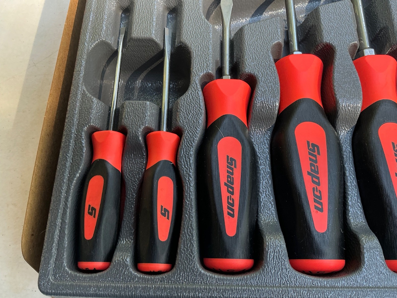 Snap-on Tools 10pc ORANGE Soft Grip Phillips & Flat Head Screwdriver Sets