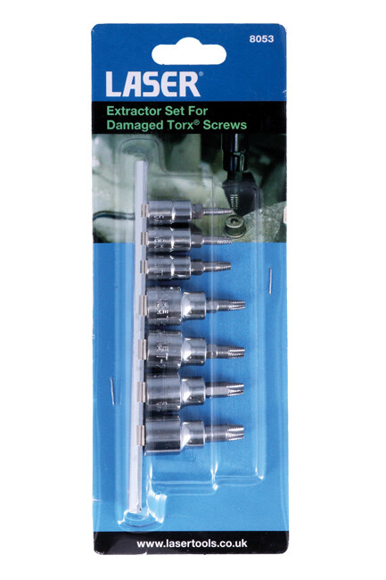 Laser 8053 Extractor Set For Damaged Torx Screws TS3