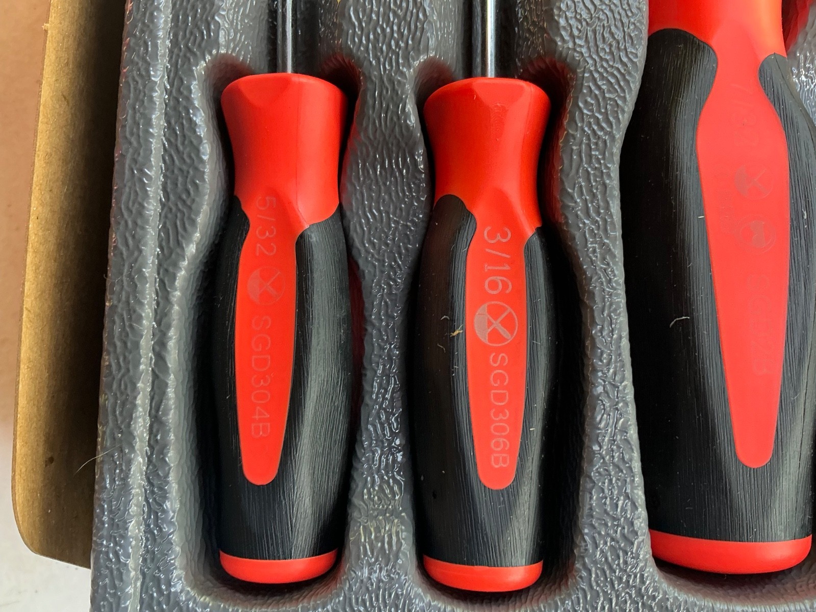 Snap-on Tools 10pc ORANGE Soft Grip Phillips & Flat Head Screwdriver Sets