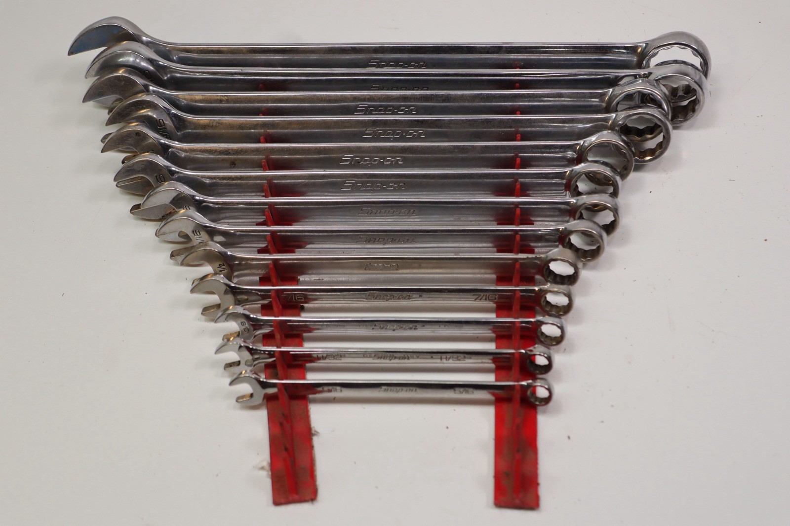 Snap on OEX 12-Point Combination wrench Set 13 PIECE 5/16″-1″ SAE Made In USA