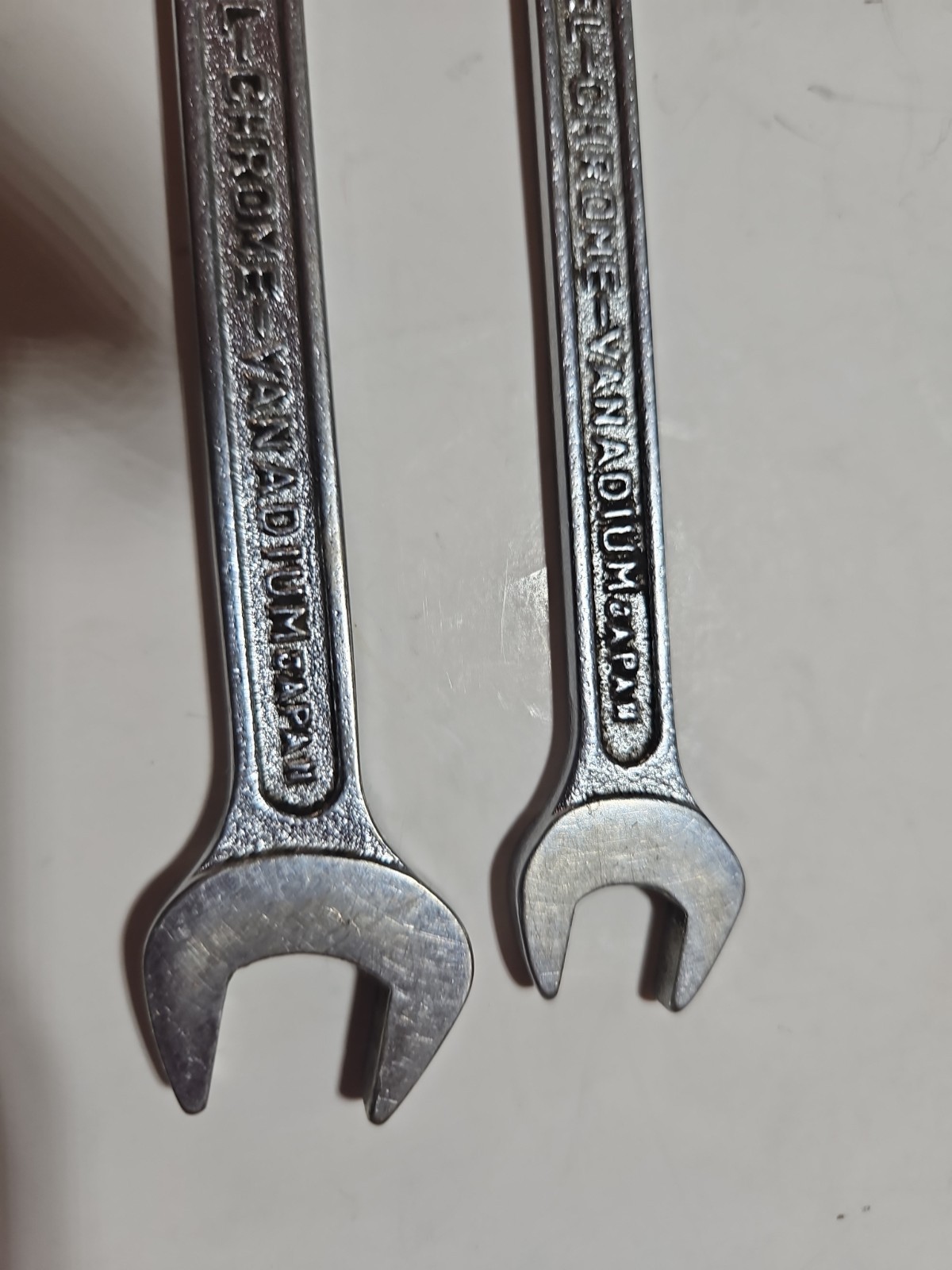 3 Vtg Toyota Motor open end wrenches metric 8-10, 10-12 and 14-17. Japan