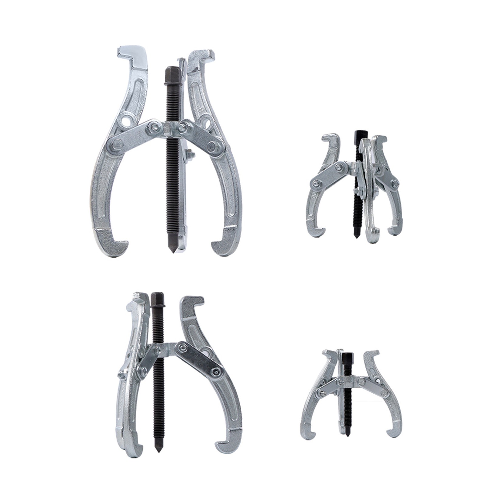 Labwork Gear Puller Set 3″ 4″ 6″ 8″ 3-Jaw Bearing Puller Wheel Gear Pulley 4 PCS