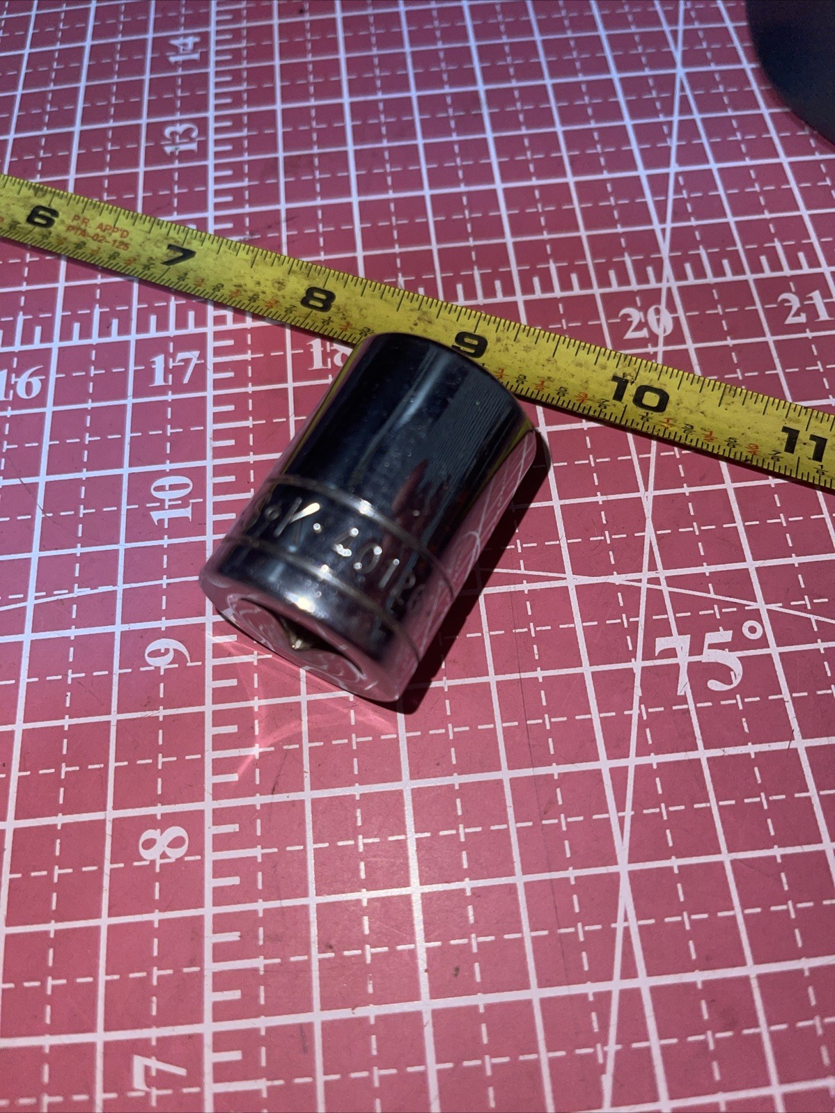 NOS S-K USA 40126 13/16 In SAE 1/2 Drive 12 Point Socket Vintage SK 1/2” 13/16”