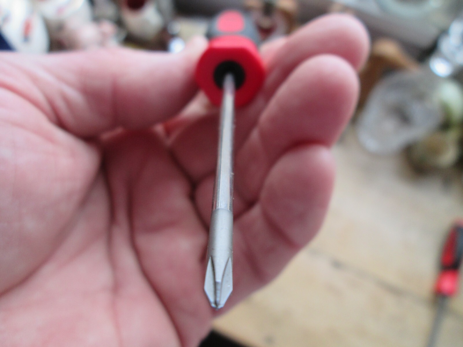 SNAP ON CLASSIC RED PHILLIPS MINI TIP SCREWDRIVER No0 SGDP300B INSTINCT HANDLE