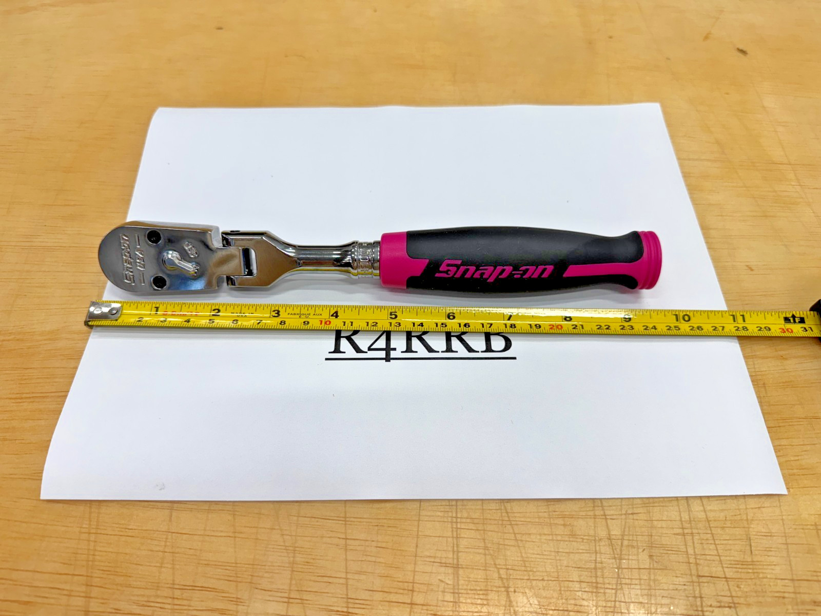 Snap-on Tools USA NEWEST 3/8″ Drv 100 Tooth PINK Soft Grip Flex Ratchet FHF100P