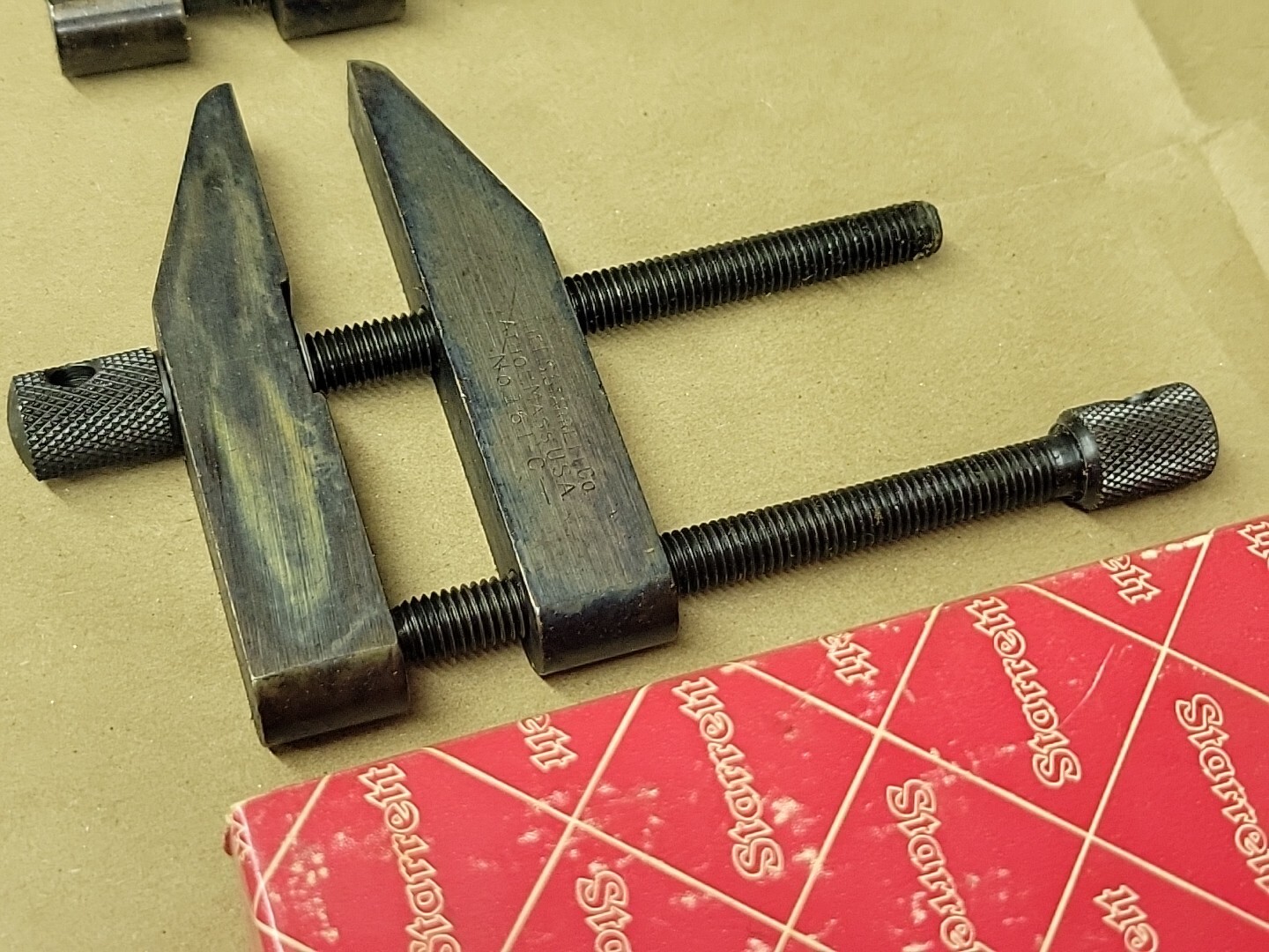 L.S. Starrett Pair 161C Toolmakers Parallel Clamps (2) NOS
