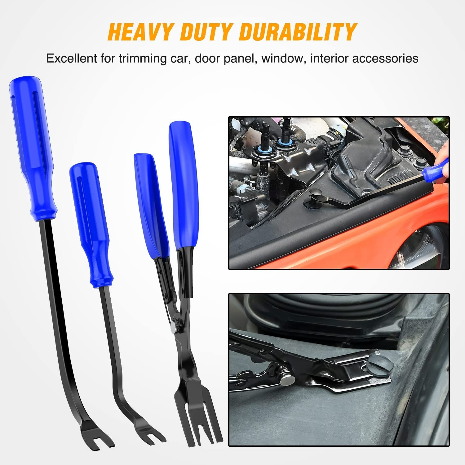 238Pcs Car Trim Removal Tool Set Hand Tools Pry Bar Panel Door Interior Clip Kit