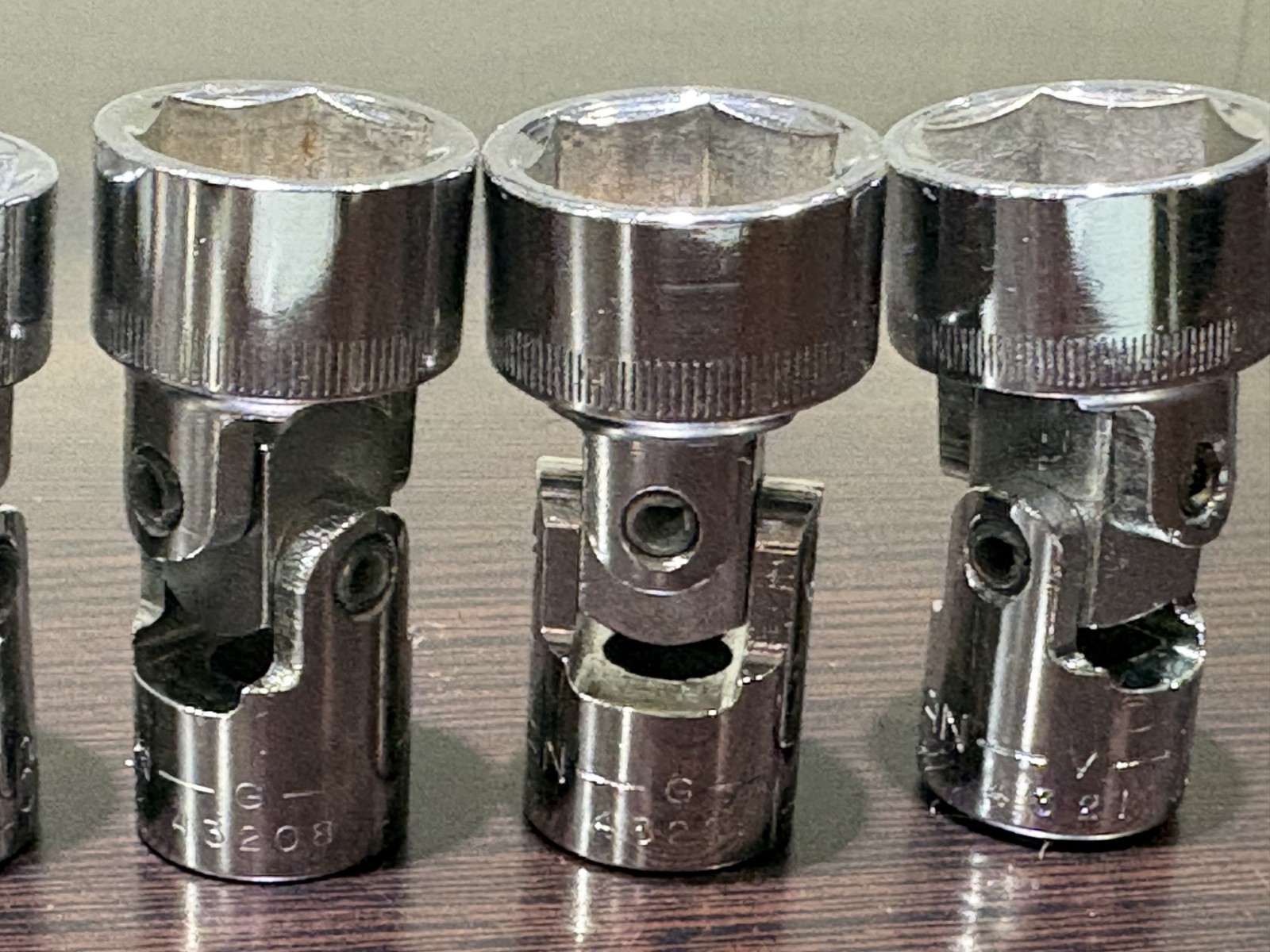Craftsman 9 Piece Metric Swivel Socket Set 6 Pt 3/8 Drive G/V Series 11-19MM USA