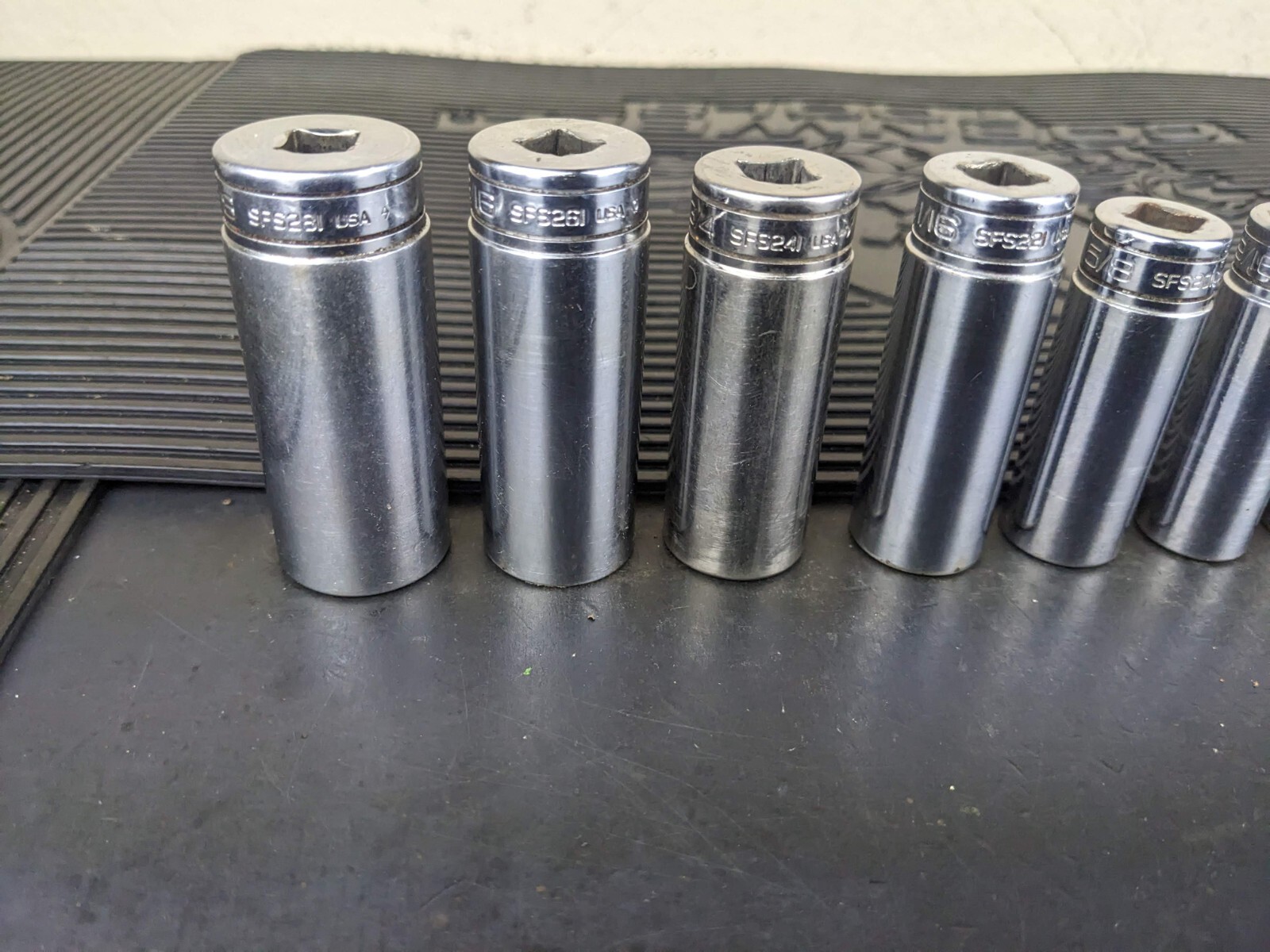 #bg229 Snap on Tools 211SFSY 3/8″ Drive Deep Chrome Socket Set Socket Set