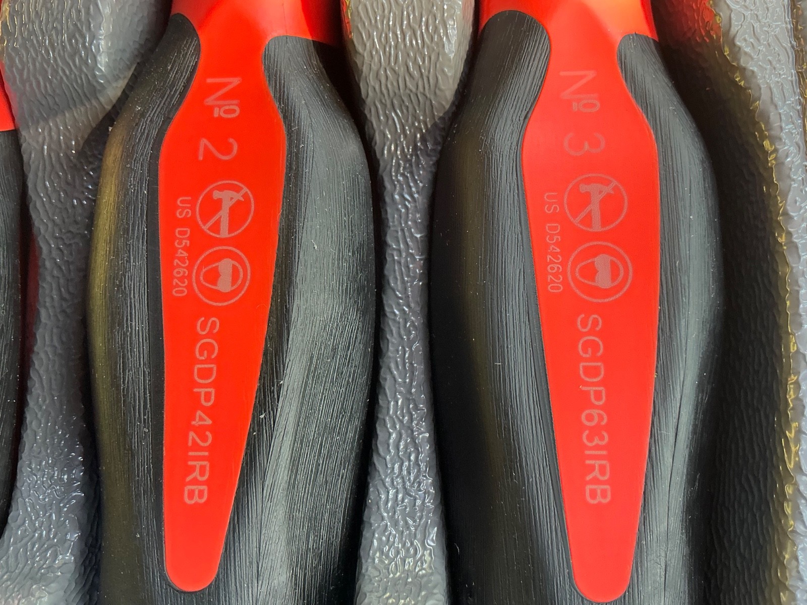 Snap-on Tools 10pc ORANGE Soft Grip Phillips & Flat Head Screwdriver Sets