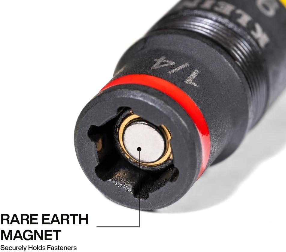 Professional-Grade 9-in-1 SAE Flip Socket Set with Durable Magnet & Holder