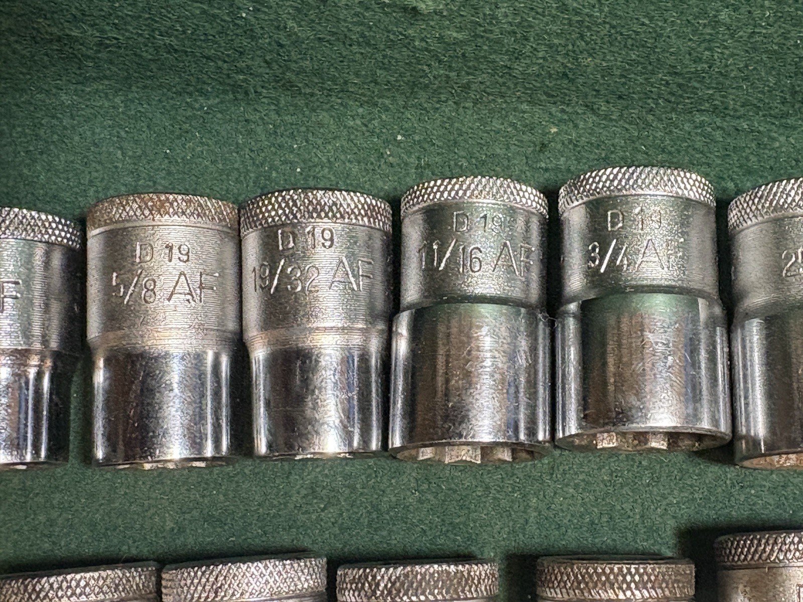 Vintage Gedore D19 TMAX Metric & Imperial 1/2 Drive Socket Set Germany Complete