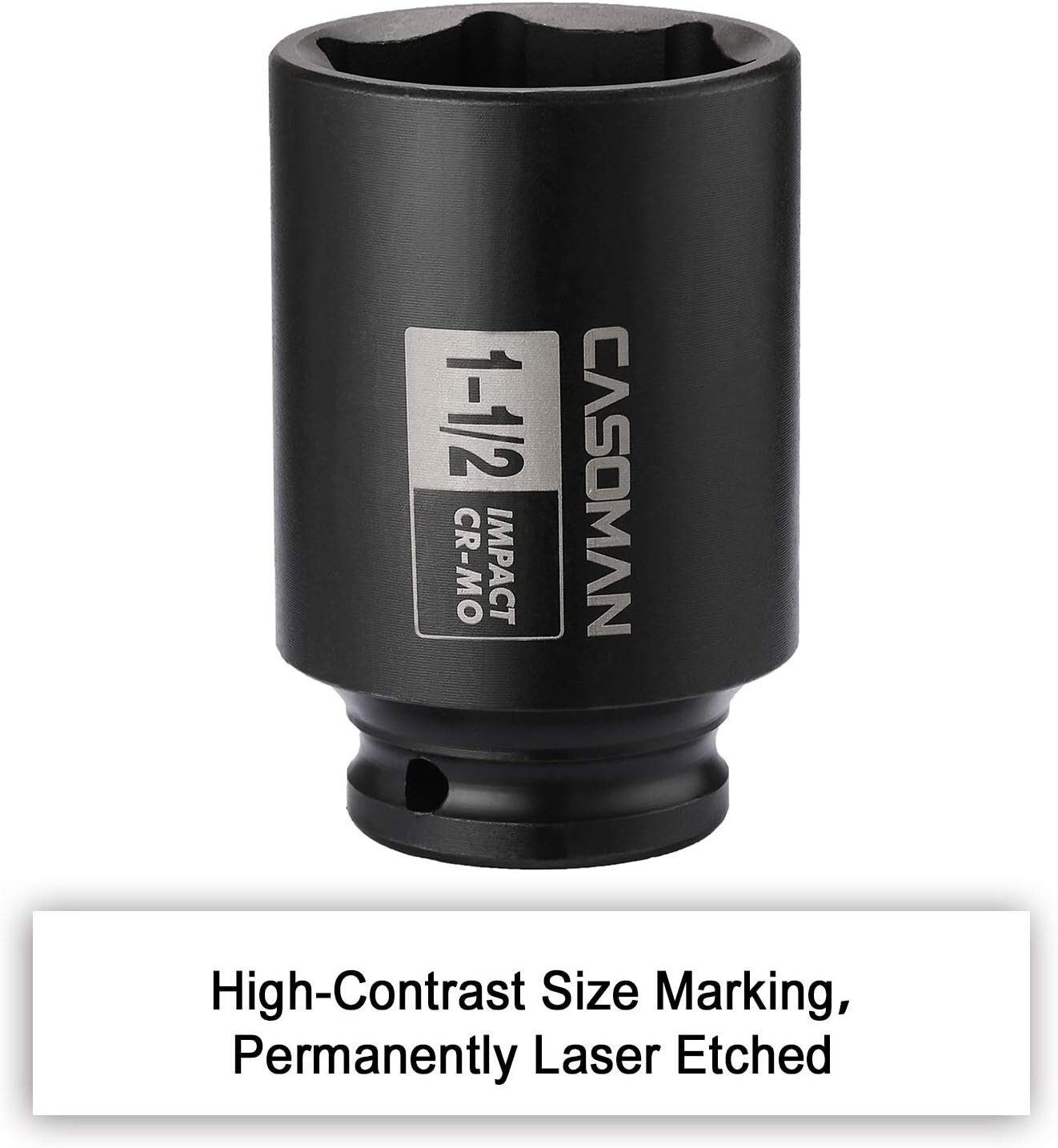 6point 1/2inch Drive Deep Impact Socket 11/2″ sae Crmo 1/2inch Drive 6 Point A