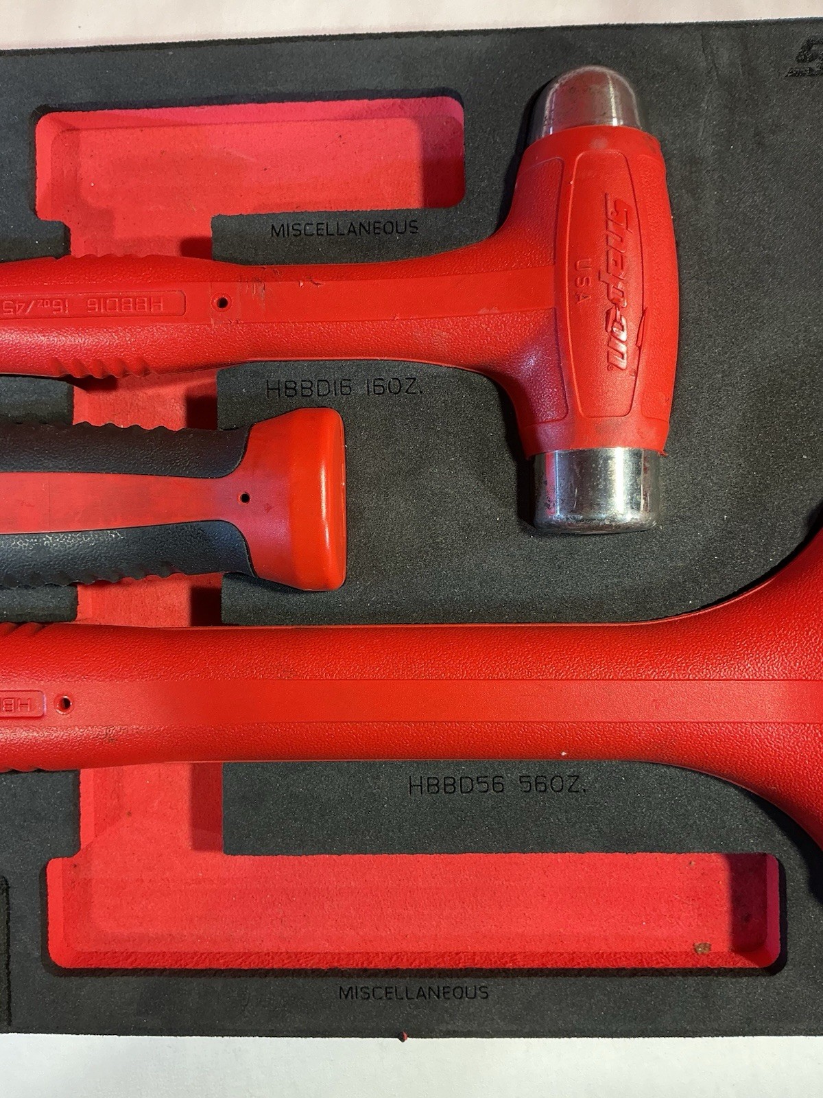 Snap on Multi ball peen hammer set