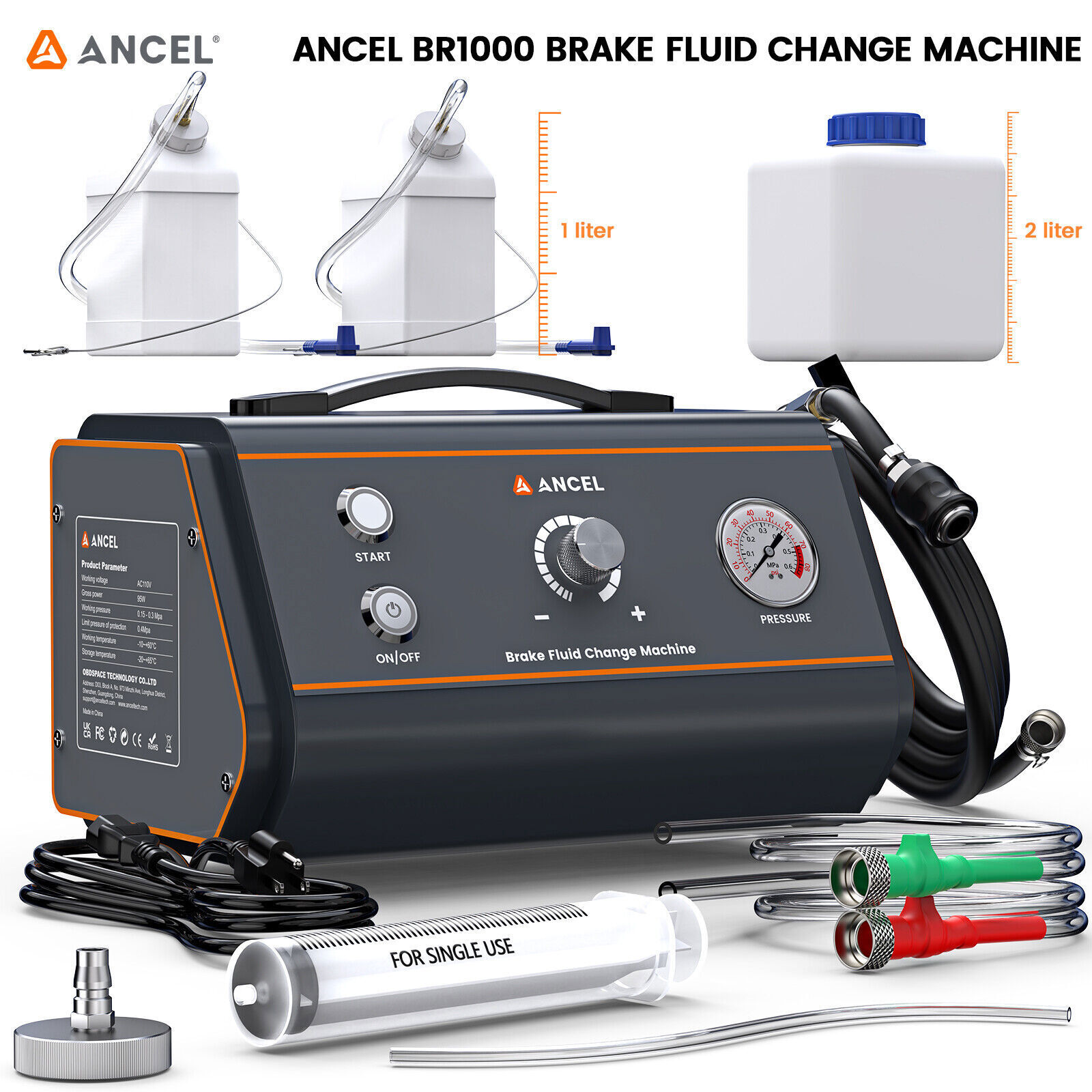 Automotive Vacuum Brake Pressure Bleeder Exchanger Brake System Bleeding Tool