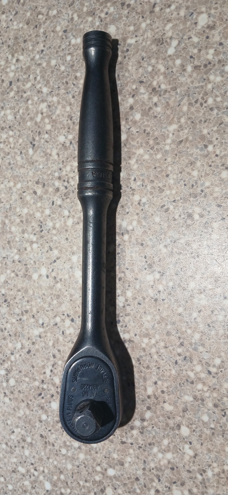 Snap On GF830 3/8” Drive Industrial Black Oxide Finish 7.5” Long Ratchet USA