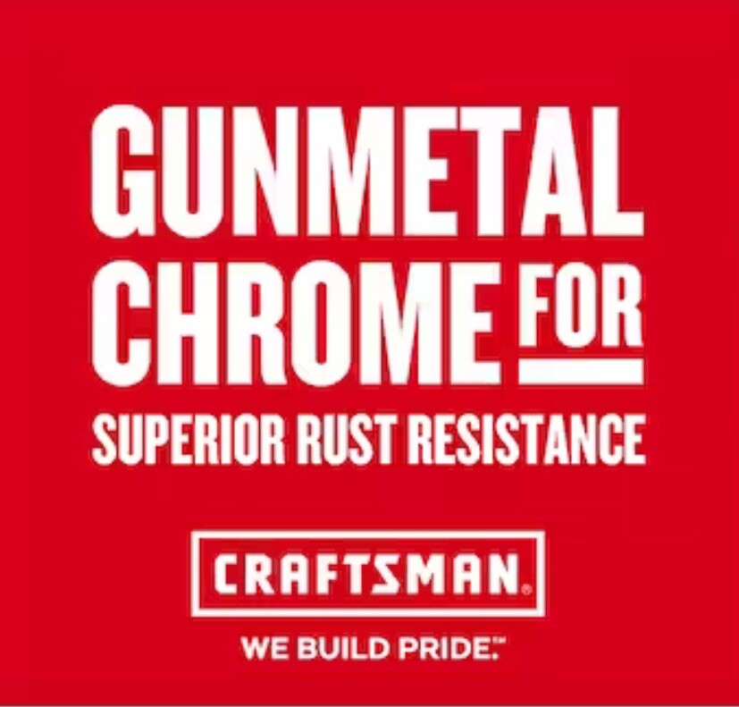 NEW Craftsman Overdrive CMMT82110 1/4″ Drive 180 Tooth Gunmetal Chrome Ratchet