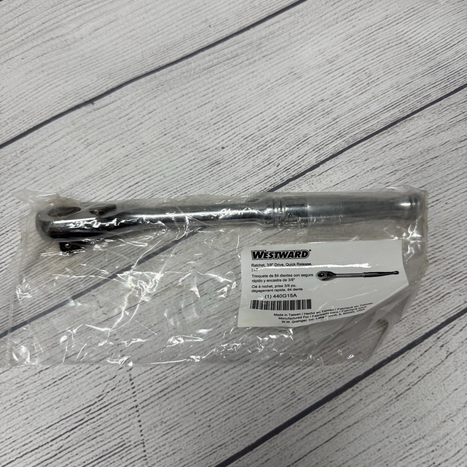 Westward 440G15A 3/8″ Drive 84T 8-1/2″ Quick Release Ratchet NEW