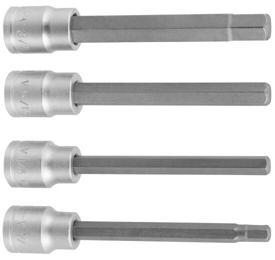 W86021 SAE BRAKE CALIPER Hex Bit Set – Long Shank – Includes 4 Pieces