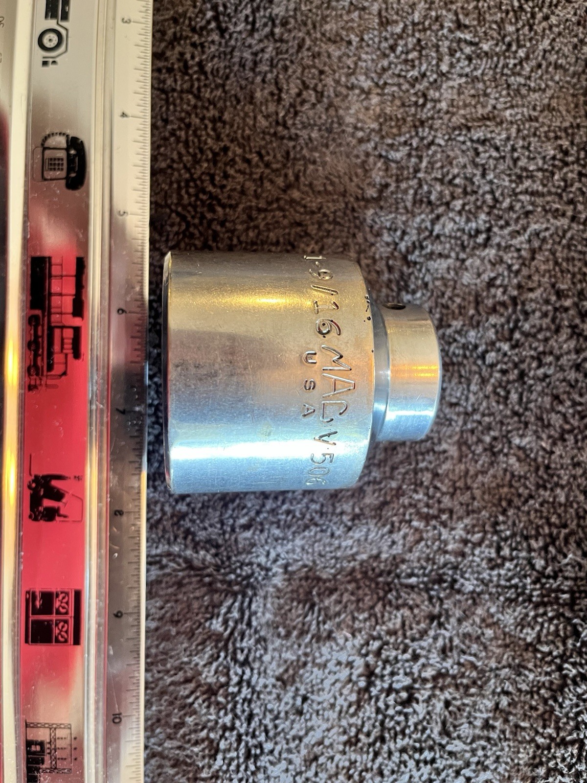 Mac Tools 8 Pc 1/2″ Drive 6-Point SAE Chrome Socket Set Large 1-1/4″ – 1-9/16″