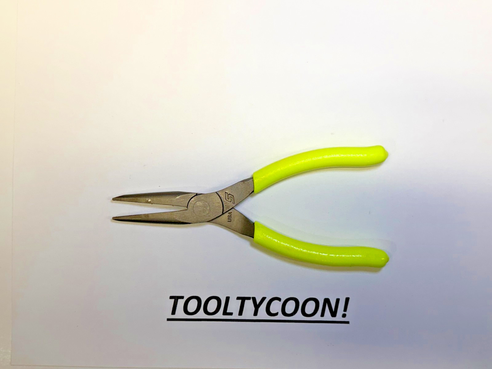Snap-On Tools USA NEW HIVIZ Soft Grip 6″ Talon Grip Needle Nose Pliers 95ACFHV