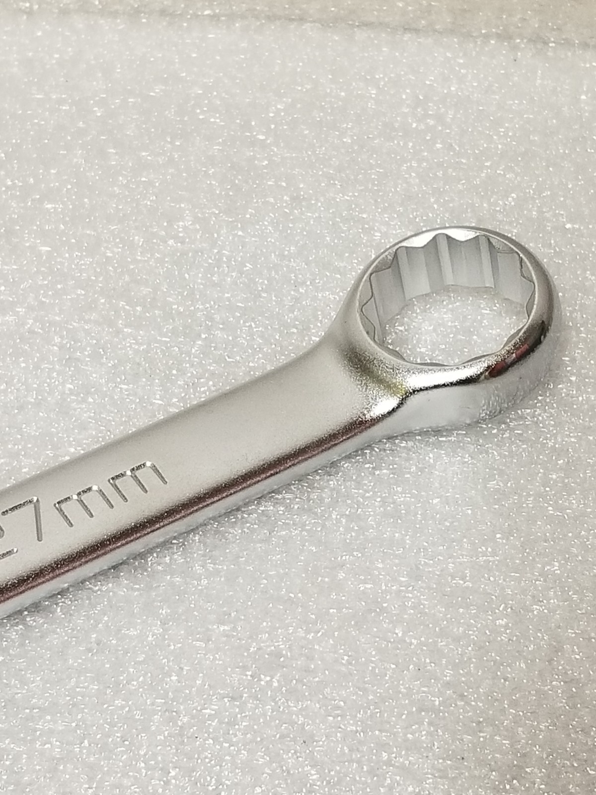 Wright 11-27MM Combination Wrench 27mm 12-Pt 14″OAL Satin Chrome Made in USA